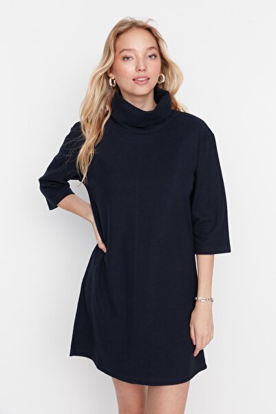 Trendyol Collection Sukienka dzianinowa w kolorze granatowym