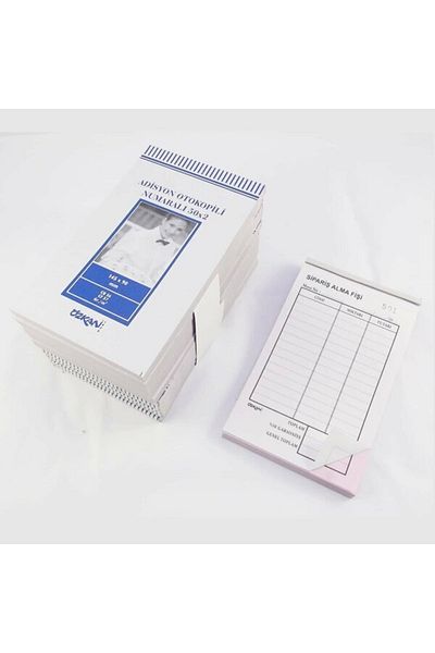 ÖZKAN Adition Plug with Automatic Copy Number 50x2 Nüsha **10 Pieces **