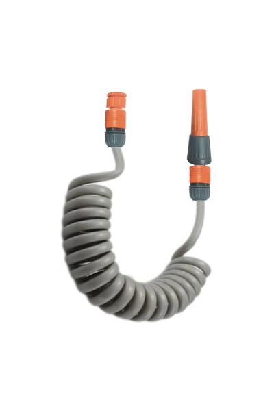 PLASYAY Spiral Yıkama Sulama Hortumu Ve 2 Fonksiyonlu Lans Başlıklı Set Gri 5...
