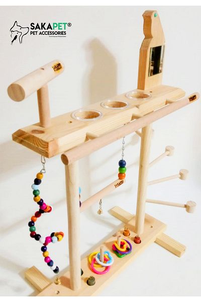 SAKAPET Giant Bird Parrot Entertainment Platform - Table Top