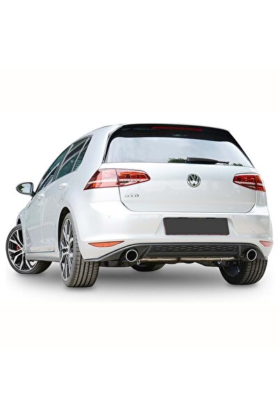 HasAkman Vw Golf 7 Uyumlu Gtı Difüzör Piano Black Sağ Sol Tek Egzoz Çıkışlı 2012 Ve 2017 Arası