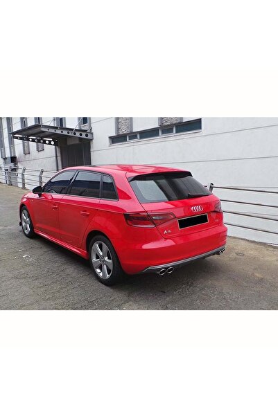 HasAkman Audi A3 Hb 8v Sport Marşpiyel Seti Mat Siyah Plastik 2012 2013 2014 2015 2016 2017Uyumlu