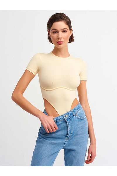 Dilvin Body - Gelb - Figurbetont
