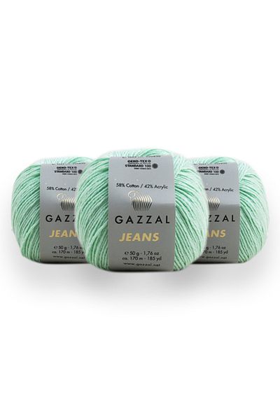 Gazzal Τζιν 50 Gr 3 Πακέτο Amigurumi Punch Πλεκτό Χέρι Taka Yarn (1154 Jns)