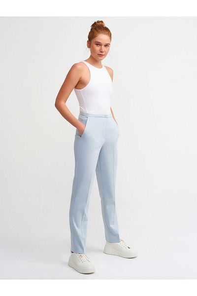 Dilvin 4959 Classic-Fit-Hose – Blau