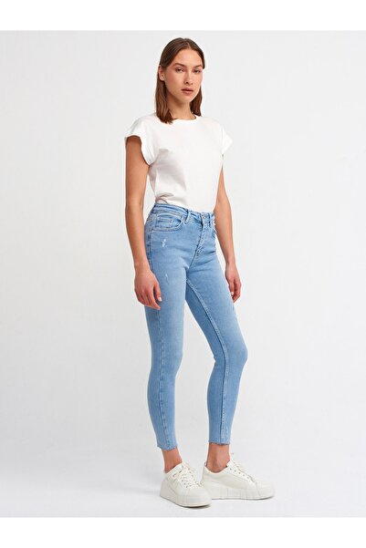 Dilvin 70243 Laser Lem Lycra kalhoty-modré