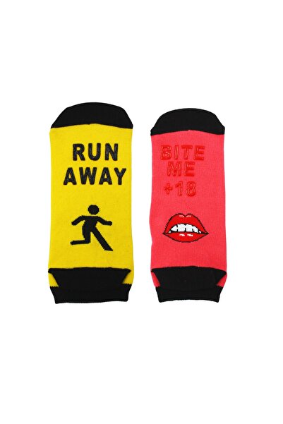 KARDEŞLER ÇORAP Дамски силиконови чорапи до глезена с шарки, 6 броя