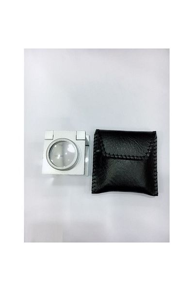 Nikula 1cm Full Steel Covered Folding Magnifier Th-9008a