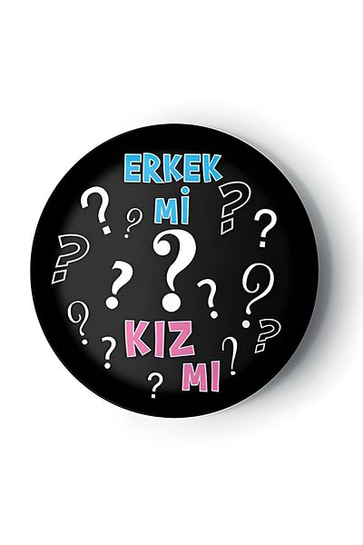 DÜVENCİ TİCARET 8 Cardboard Plates - Gender Features