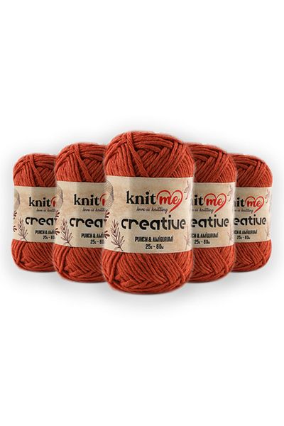 knitme Βαμβακερό Amigurumi Punch Πλεκτό Χέρι Σπάγγος Taka Yarn 25 Gr 5 Πακέτο 100%