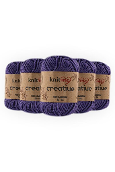 knitme Creative 25gr Συσκευασία των 5 100% βαμβακερό Amigurumi Punch Πλεκτό νήμα Taka Yarn 1031