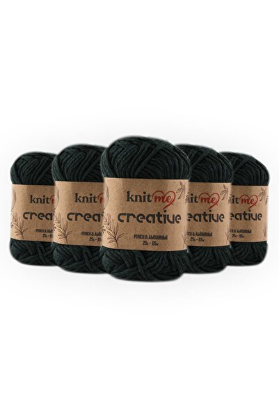 knitme Creative 25 gr Πακέτο των 5 100% βαμβακερό νήμα Amigurumi Punch Πλεκτό στο χέρι (1033)