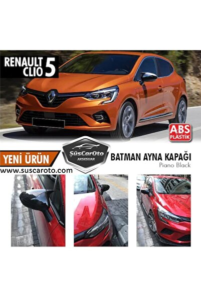 ŞüsCarOto Renault Clio 5 2019 Sonrası Uyumlu Batman Yarasa Ayna Kapağı Piano ...