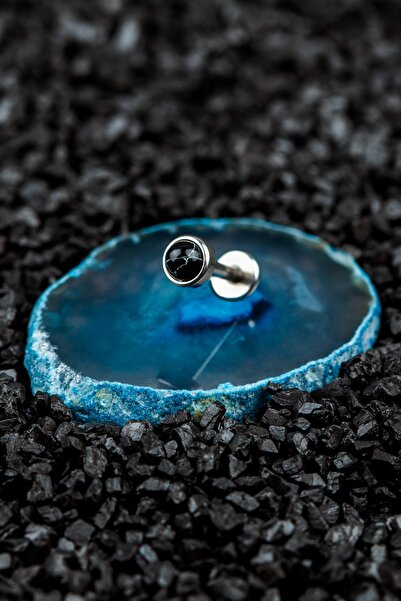 Valhalla Cerrahi Çelik Kıkırdak Tragus Etnik Doğal Taş Piercing