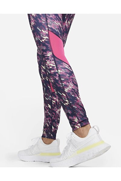 Nike Dri-fit Epic Fast Mid-rise Printed Running Kadın Tayt Dm7318-642