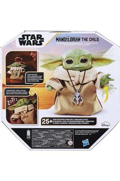 Hasbro Star Wars Animatronic Baby Yoda The Child Grogu With More Than 25 Sound and Movement Combinations