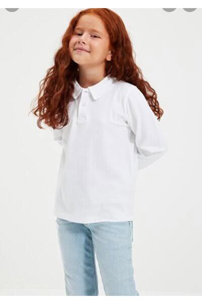 Beberium Kids Λευκό κοντομάνικο σχολικό λακάκι, άνετο και μοντέρνο παιδικό ρούχο