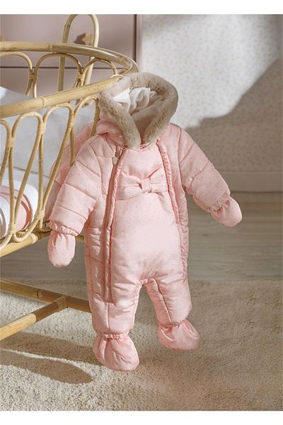 MAYORAL Pink Astronaut Baby Jumpsuit - 2606