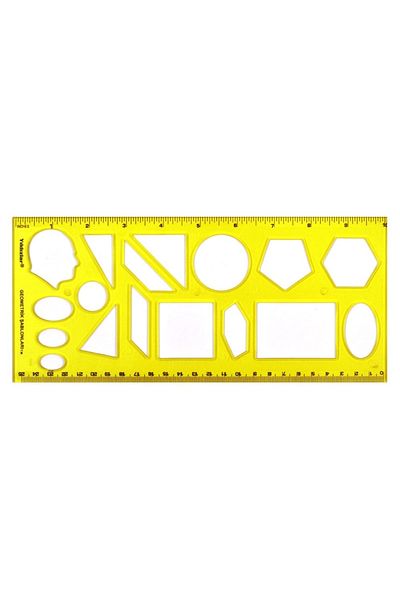 Yıldızlar 040 Geometric Template Ruler 25 Cm