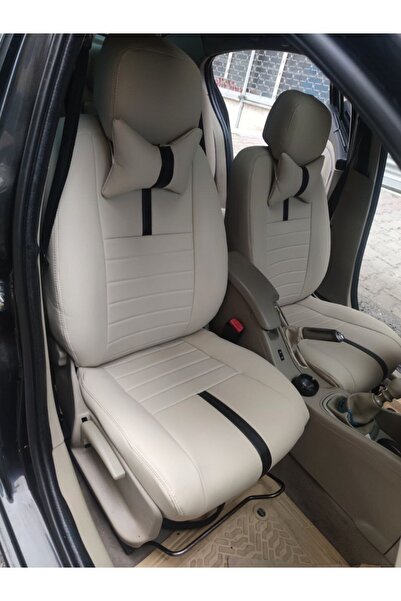 AKINCI Renault Fluence 2010 2016 Uyumlu Arka Sırt Arka Oturma 2+1 Arka Sırt Kolcaklı Model Komple Krem Deri