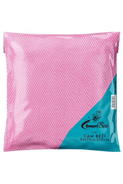 SmartBee Microfiber Glass Cleaning Cloth 50x70 235gr/m2 - Pink