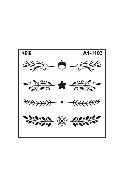 Filli Boya Afilli Stencıl A1-1103 Kış Bahçesi