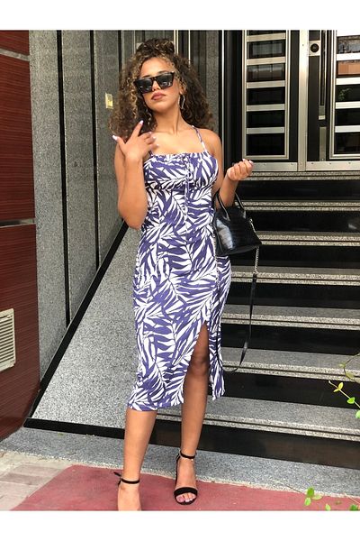 MY DEPO Rochie de damă cu bretele în piept
