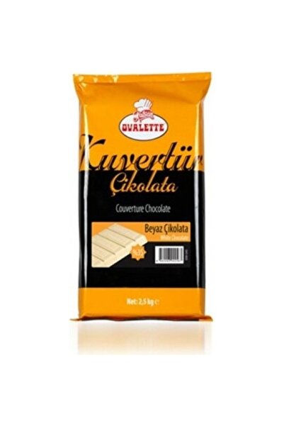 ovalette Kuvertür Beyaz Çikolata %35 2,5 kg