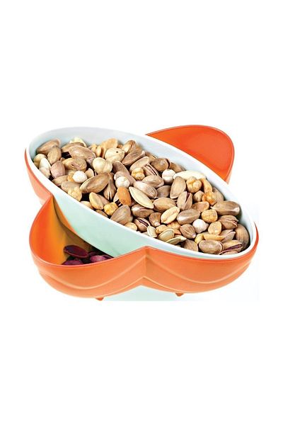 Çokuygunuz 2 Pieces Nuts Nut Kernels and Peanut Plates - Snack Bowl