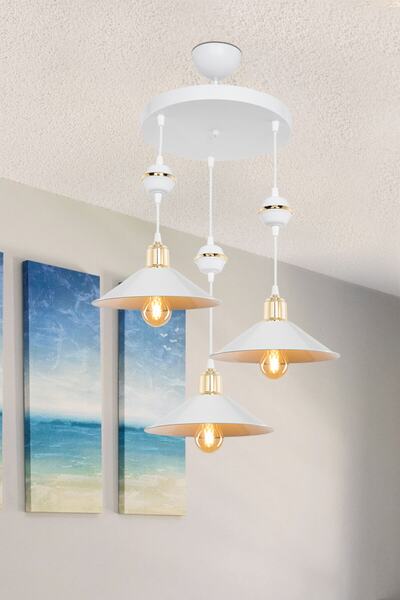 Genel Markalar Axes Beyaz Tepsili Küre Krom 3lü Beyaz Maya