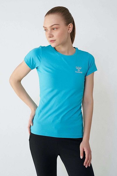 hummel Tricou cu mânecă scurtă din denim pentru femei