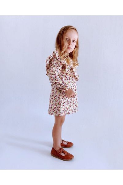 le petit sole Girl's Giny Rose Dress