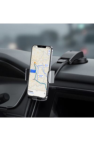 Baseus 2 In1 Torpido Üstü Ve Havalandırma Araç Içi Telefon Tutucu Siyah