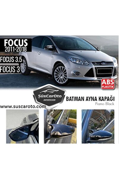 ŞüsCarOto Ford Focus 3 3.5 2011-2018 Uyumlu Batman Yarasa Ayna Kapağı Piano B...