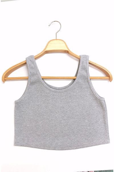 buğlem collection U-Neck Cotton Crop