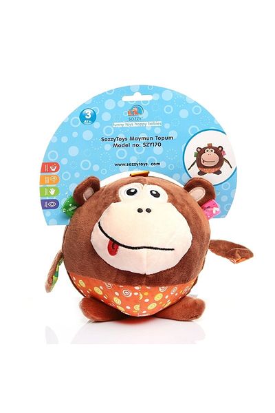Sozzy Toys كرة القرد من سوزيتويز (18 سم قطر)