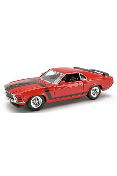 WELLY 1970 Ford Mustang Boss 302 Kırmızı 1/24 Model Araba