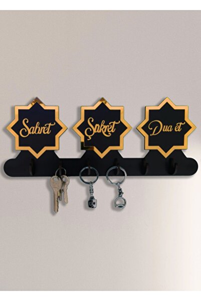 GEEG Sabret Şükret Dua - MDF din plexiglas auriu cu oglindă, cu suport pentru...