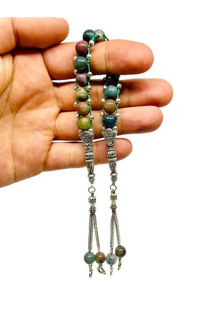 AgateStones Original Indian Agate Stone Zaza Rosary