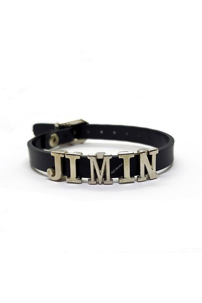 Acousticworld Black Jimin Bts Army Faux Leather 21 Cm Adjustable Bracelet Acc...