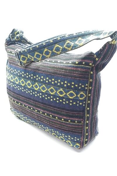 Settimo Şekilli Hasır Desen Dokuma Çanta