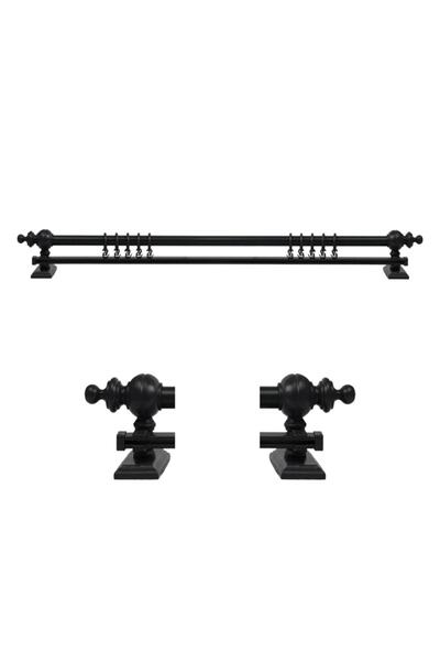 SLMYLMZ Ahşap Rustik Perde Tek Raylı 200 Cm