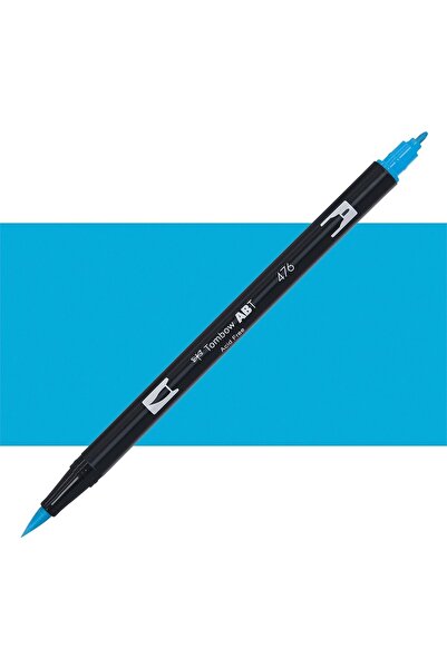 Tombow : Ab-t Dual Brush Pen Graphic Pen : Cyan 476