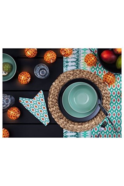 IKEA 1 YAŞ Soare Amerikan Servis, Su Sumbulu, Supla Hasır Örgü 1 Hasır Yuvarlak Haki