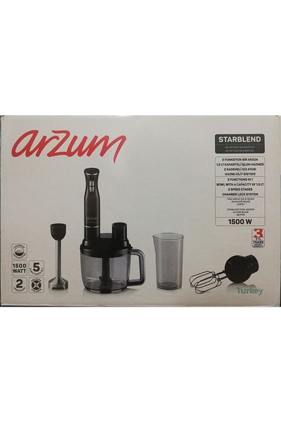 Arzum مجموعة الخلاطات المتعددة Starblend Ar-1167