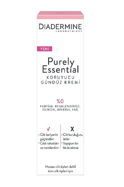 Diadermine Purely Essential Day Cream - Protective, No Perfume, Silicone-Paraben