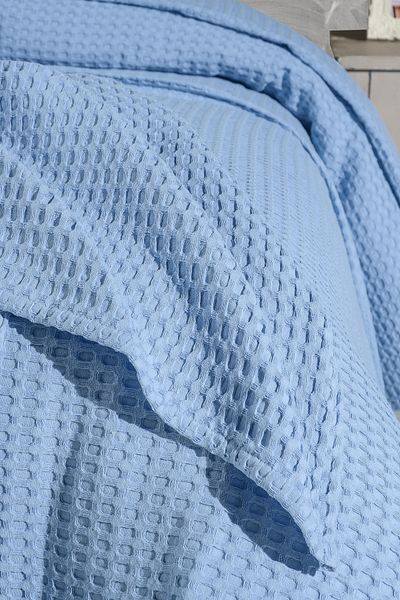 Mulberry Știucă de piscină, pătură de tricotat, 100% bumbac, fire groase, moale, dublu 220*240