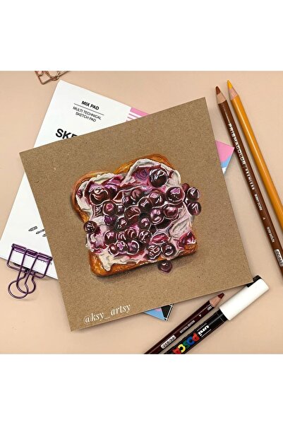 Poli Art Design مجموعة ألبوم مربع 3 في 1 مقاس 20 × 20 سم - ألوان مائية وأقلام...