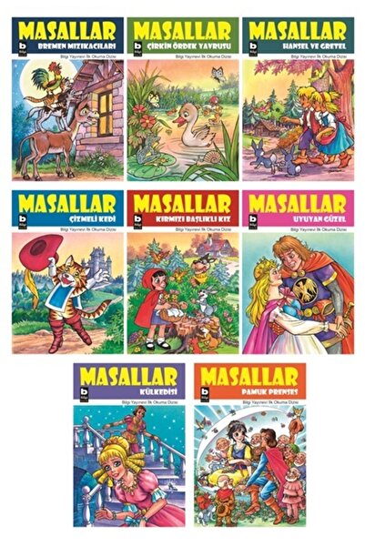 Bilgi Yayınevi Masallar Ilk Okuma Dizisi (8 Kitaplık Set)/