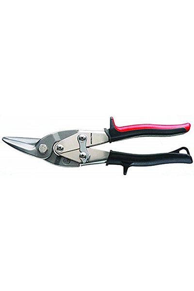 İzeltaş 6206270240 Aluminum and Hair Cutting Shears, Left, Red/black/chrome, 240 Mm